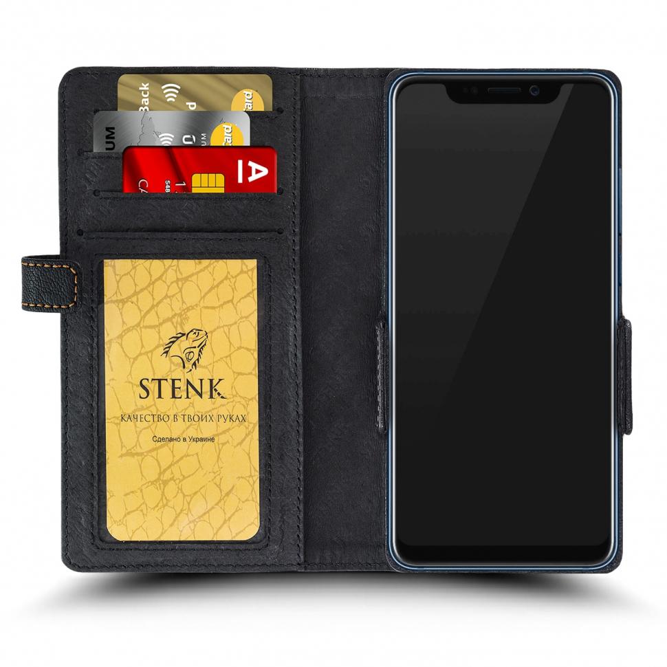 Чехол книжка Stenk Wallet для ZTE Axon 9 Pro Черный (67312) Чехол книжка Stenk Wallet для ZTE Axon 9 Pro Черный (67312)