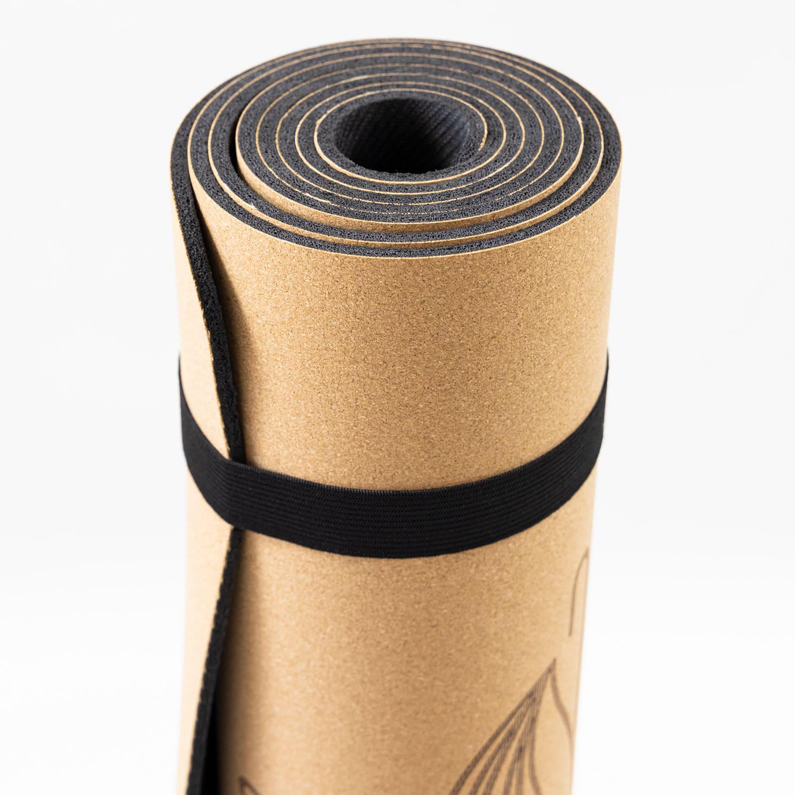 Килимок для йоги та фітнесу OSPORT пробковий двошаровий 183х61х0,4 см (OF-0285) - фото 8