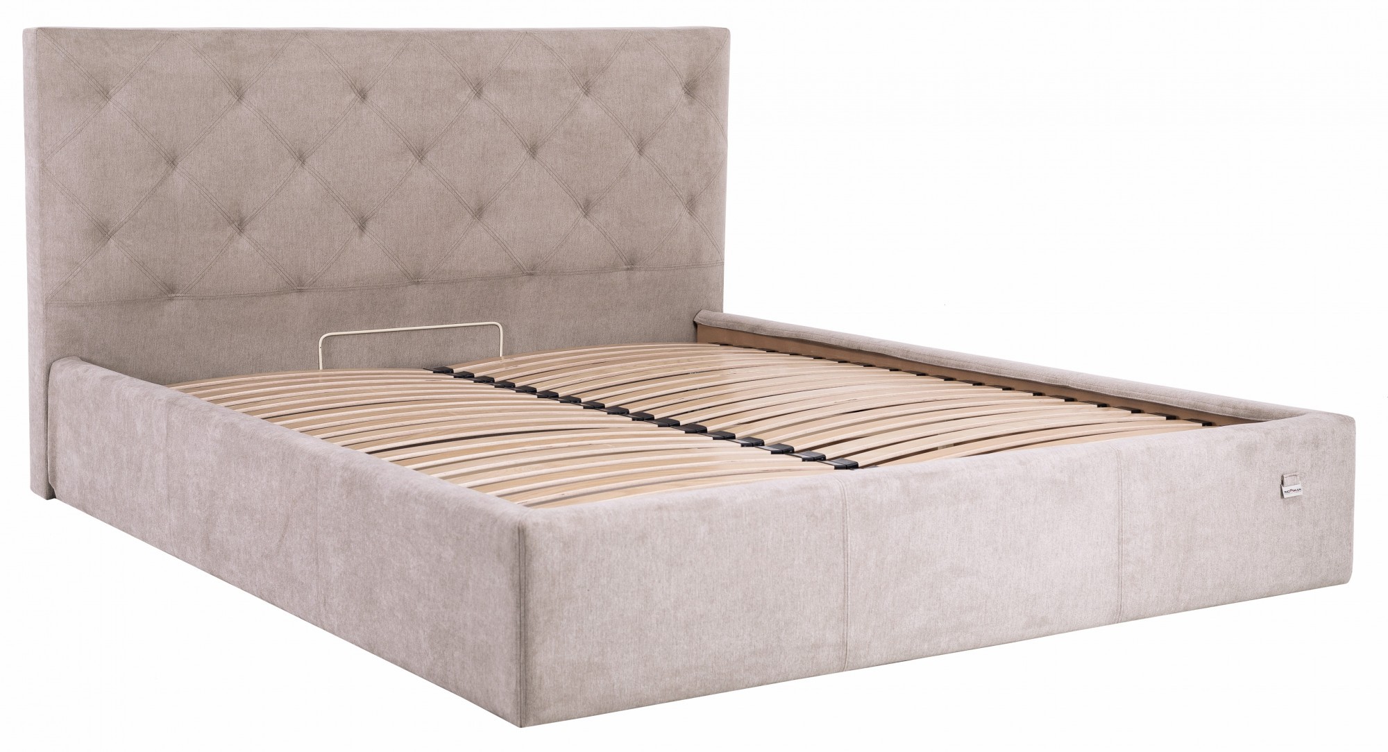 Кровать двуспальная Bristol Standart Мисти Mocco 180х200 см Серый