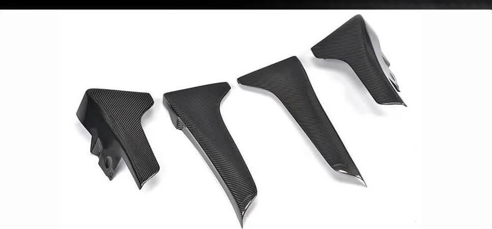 Брызговики DDCarbon для Infiniti Q50/Q60 2013-2024 гг. натуральный карбон (150797)