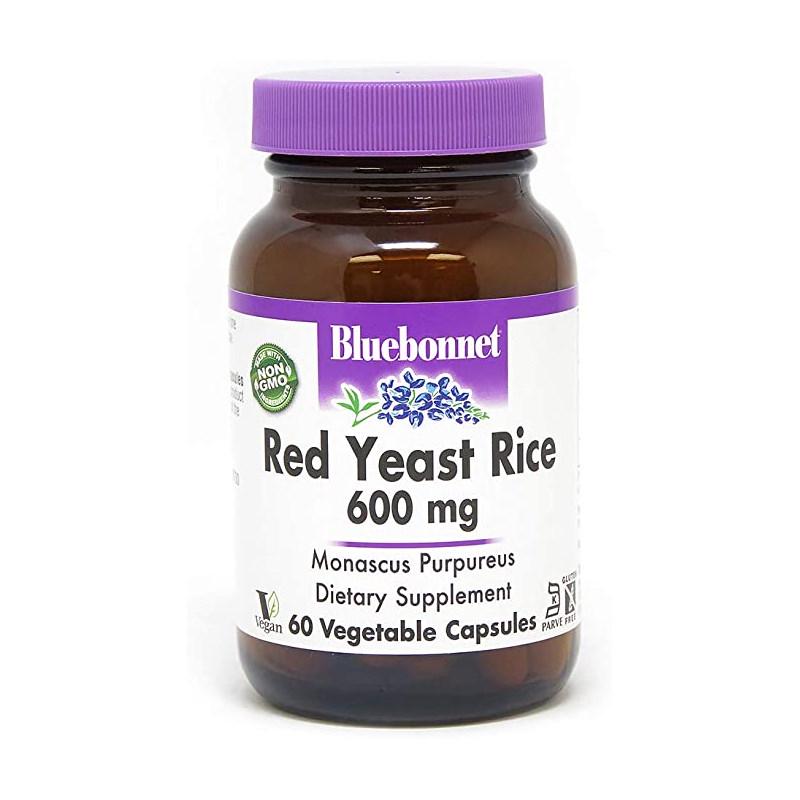 Натуральна добавка Bluebonnet Nutrition Red Yeast Rice 600 мг 60 вегакапс. (3991)