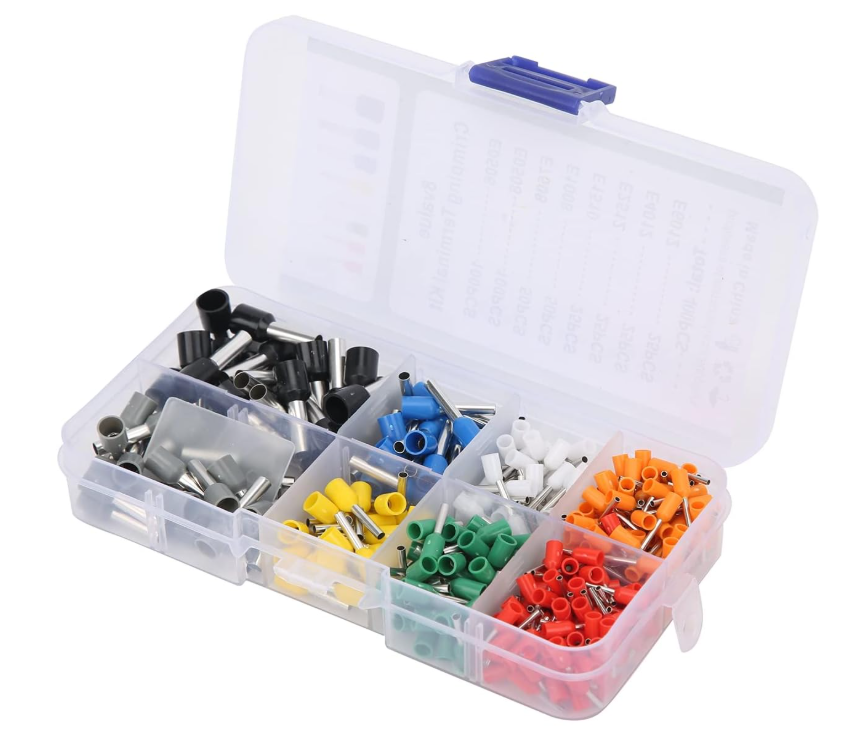 Клеми кабельні ізольовані штирьові у кейсі 400 шт. (f2333b10) Клеми кабельні ізольовані штирьові у кейсі 400 шт. (f2333b10)