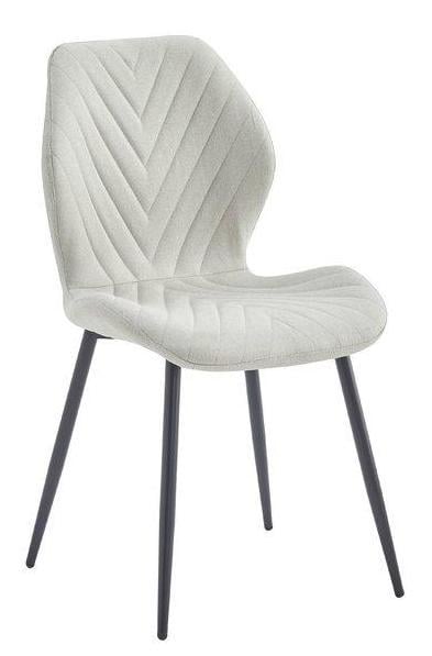 Кухонний стілець FLY з металевим каркасом Чорний/Світло-бежевий (FLYLBE)