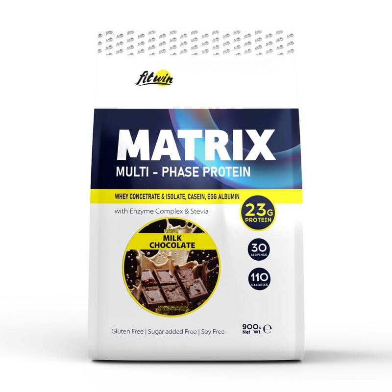 Протеин комплексный FitWin Matrix Multi-Phase Protein 900 г Молочный шоколад