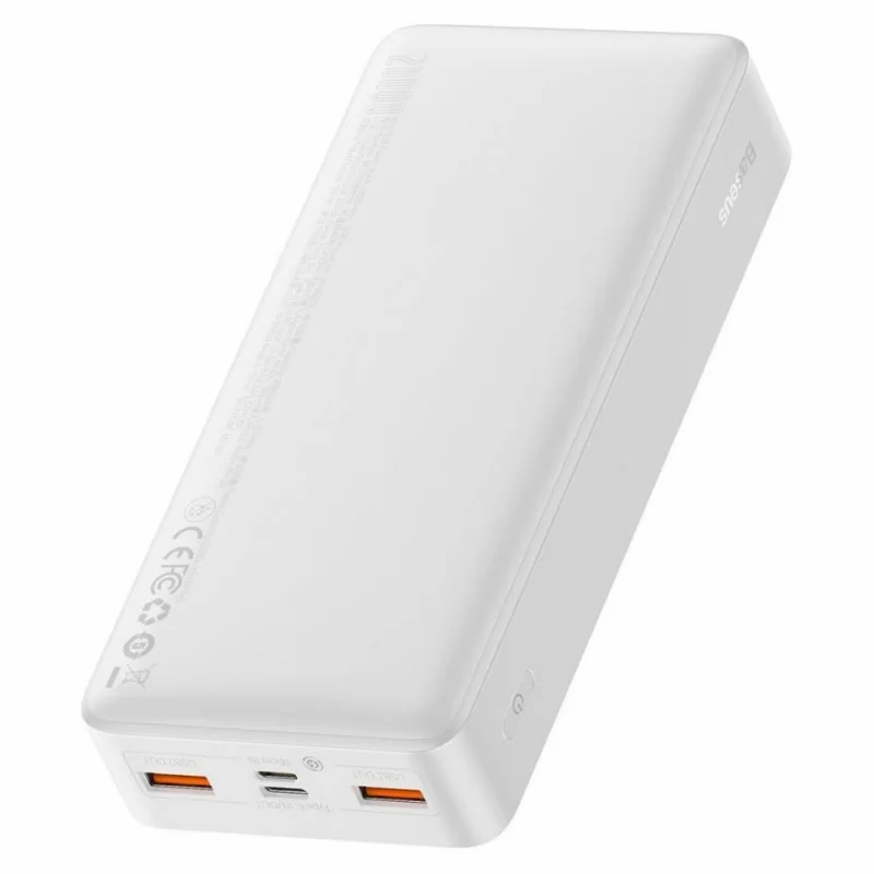 Повербанк Baseus Airpow 20000 mAh/20 W QC3,0 PD3,0 з двома портами USB/Type-C Білий