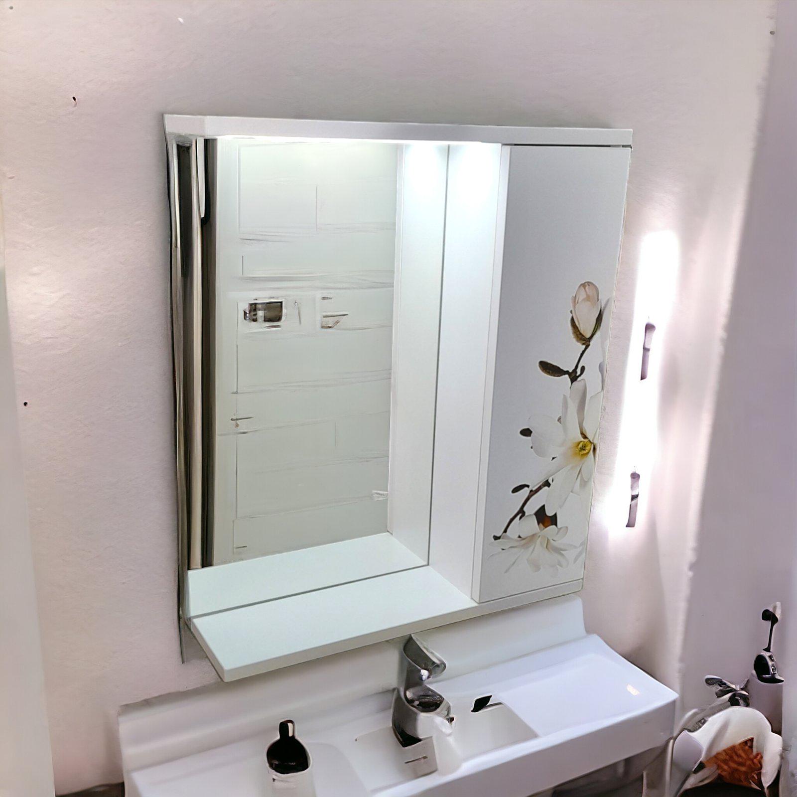 Зеркало для ванной комнаты Mikola-M Магнолия пластиковое 65 см (2367) - фото 7 Зеркало для ванной комнаты Mikola-M Магнолия пластиковое 65 см (2367) - фото 7