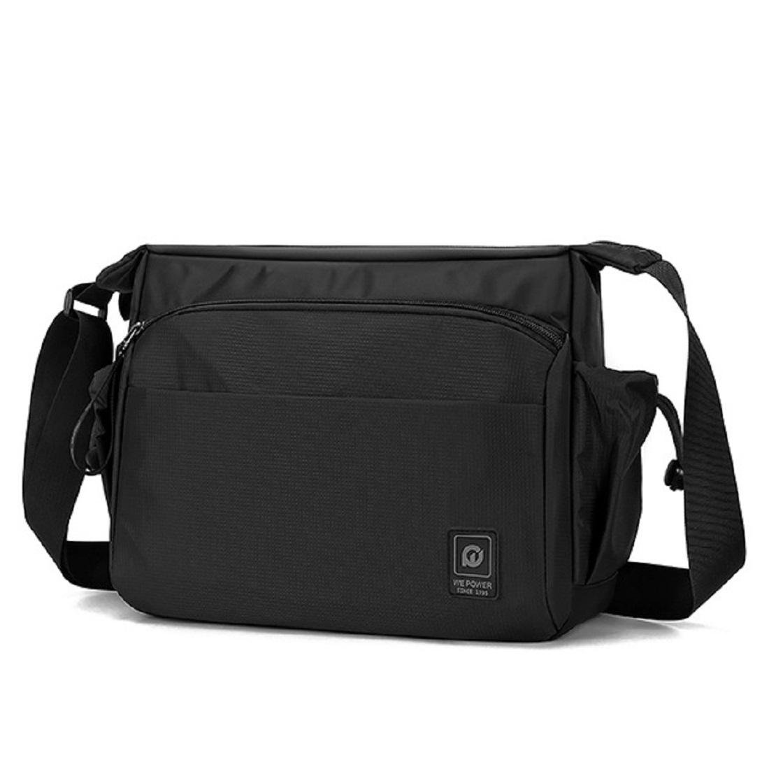 Чоловіча сумка функціональний месенджер із ручкою Royal Bag AT08-3026A Чорний (8183)