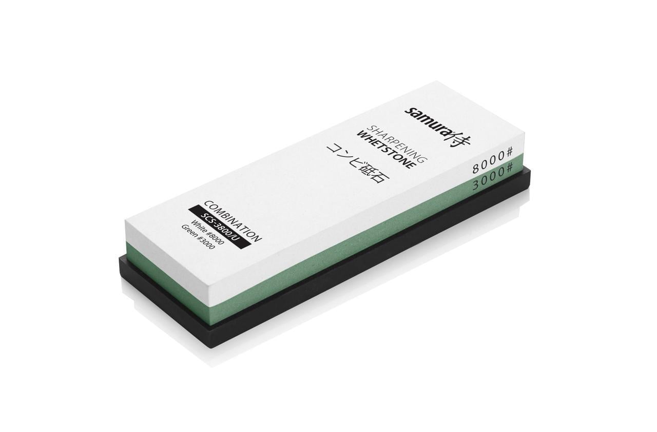 Камень точильный водный комбинированный Samura 3000/8000 185х65х32 мм (1798929658)