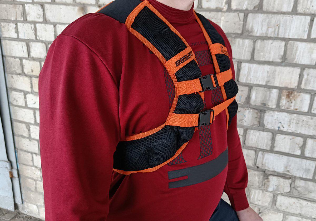 Жилет-утяжелитель EasyFit JetPack 10 кг с металлическими шариками (EF-JP-0010) - фото 3 Жилет-утяжелитель EasyFit JetPack 10 кг с металлическими шариками (EF-JP-0010) - фото 3