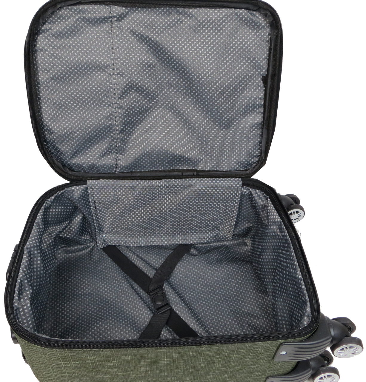 Чемодан маленький Gedox GD Polo тканевый на колесах 42 л Хаки - фото 5 Чемодан маленький Gedox GD Polo тканевый на колесах 42 л Хаки - фото 5