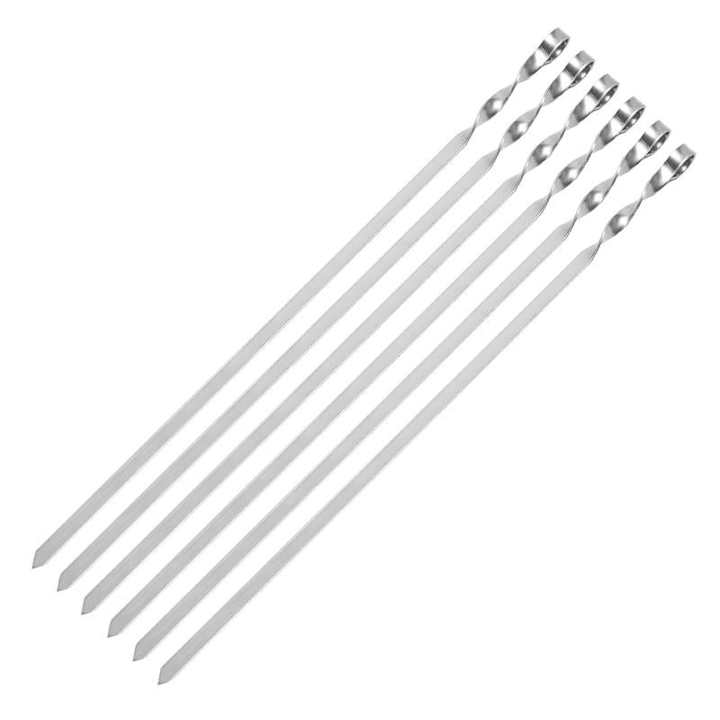 Шампуры из нержавейки 550x14x2 мм 6 шт.