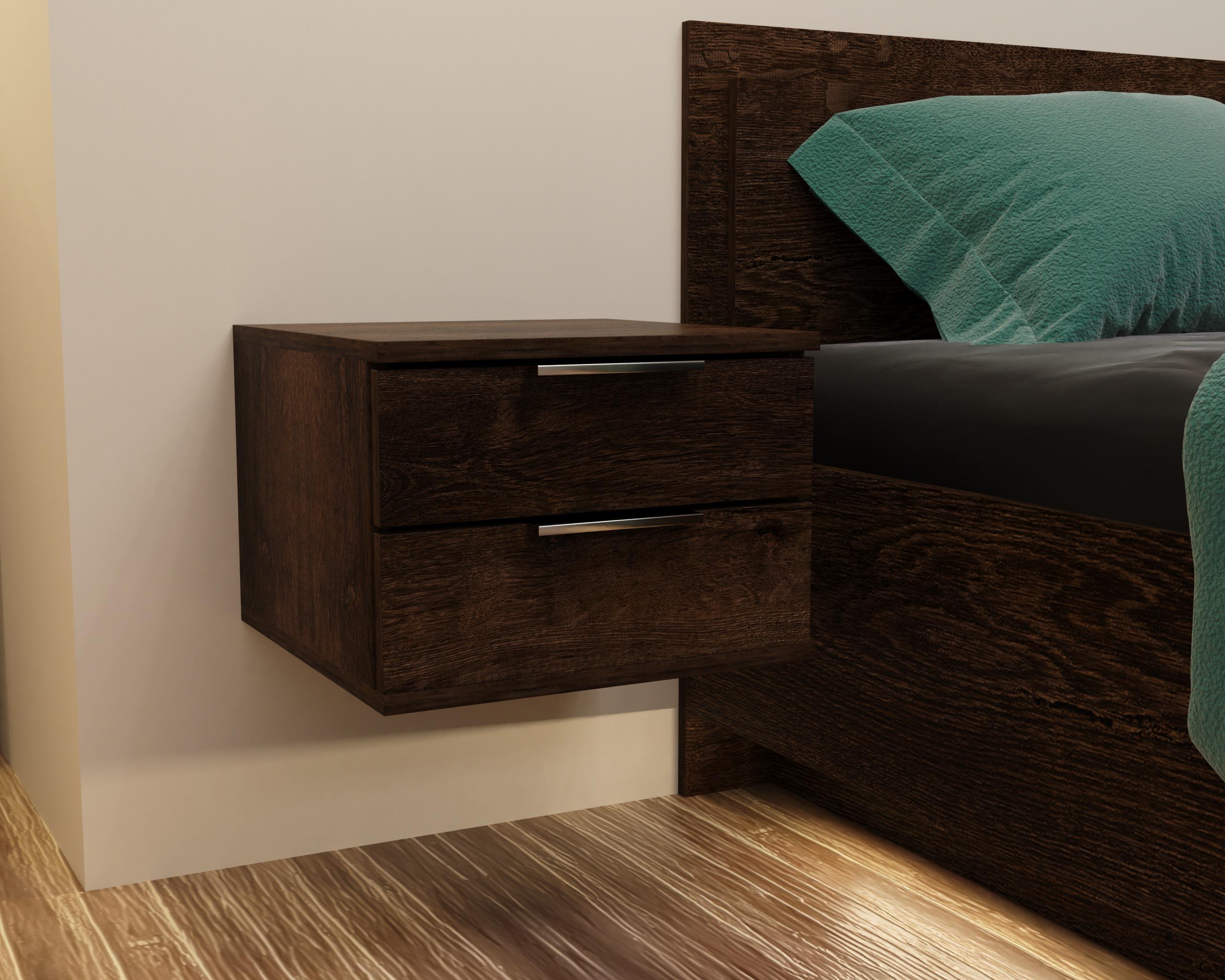 Тумба прикроватная Kristal Континент подвесная Дуб Конкордия (TKristal-Konkordia)