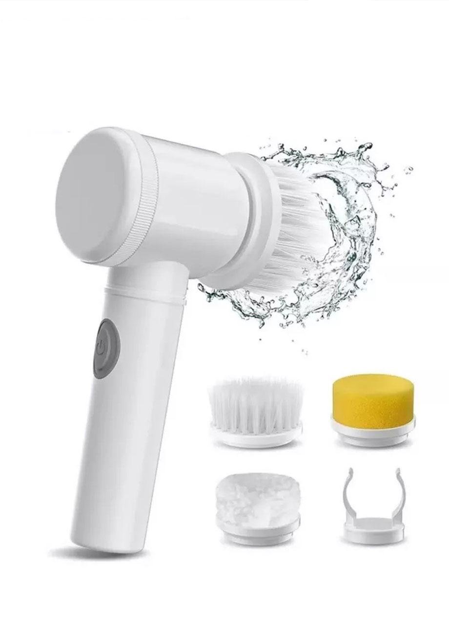 Щітка електрична для прибирання Stenson три насадки універсальна бездротова акумуляторна Білий (65542МХ) - фото 3