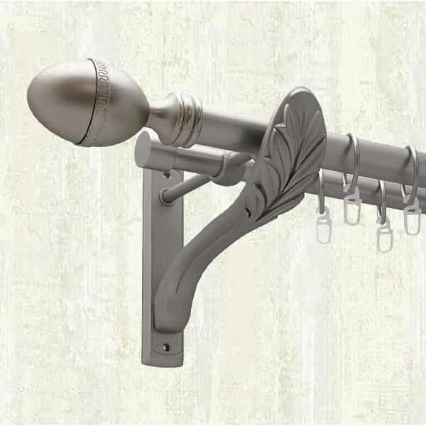 Карниз для штор Orvit Фарже двухрядный 25/19 мм ретро 160 см Сатин (000-6594)