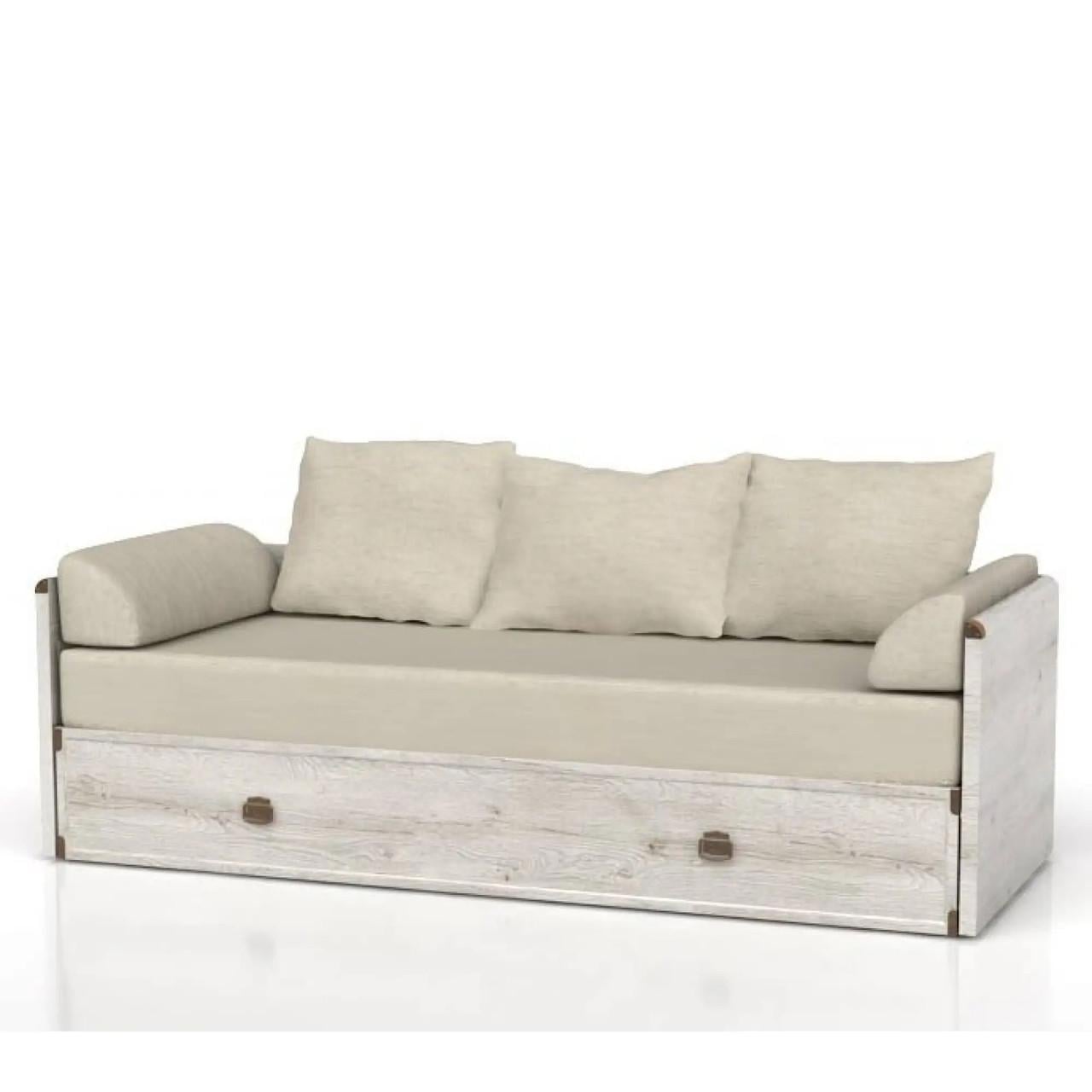 Кровать-трансформер с матрасом и подушками ВМК БРВ Индиана JLOZ80/160 79-154х202 см Сосна аризонская (GRB-1567)