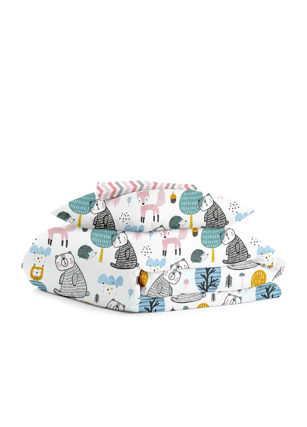 Подростковое постельное бельё Animals Forest Zig Grey/Rose