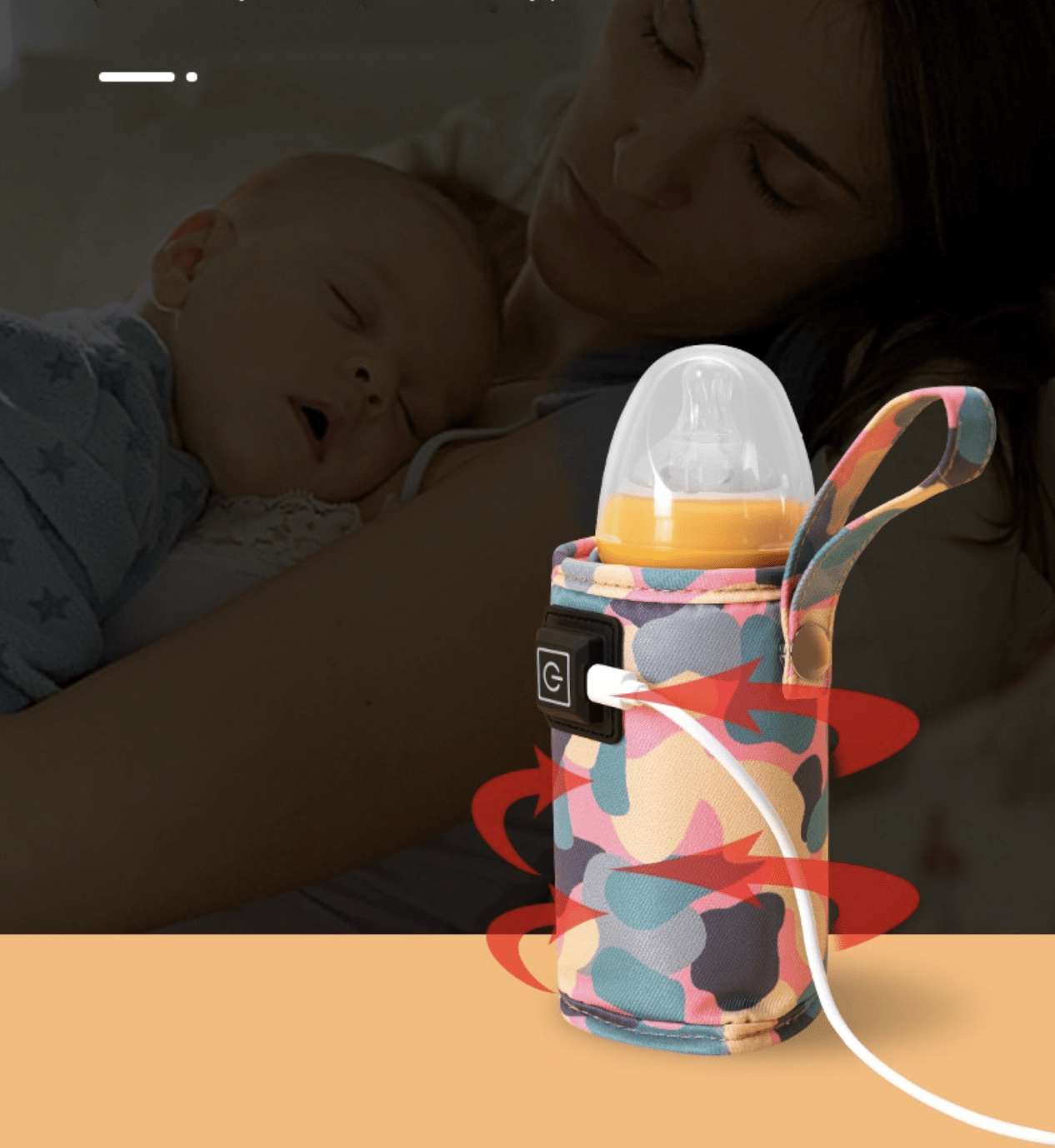 Подогреватель для бутылочки портативный, термоупаковка Mommy Bag №2 Розовый (141431) - фото 16