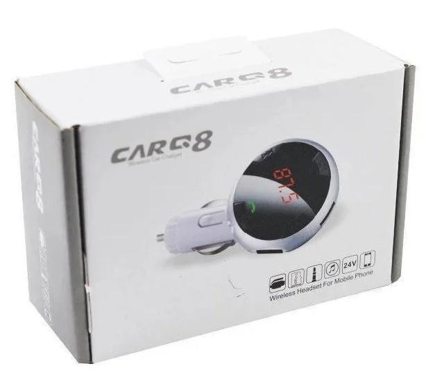 Автомобильный FM трансмиттер Q8 Bluetooth USB AUX MicroSD (45548) - фото 4