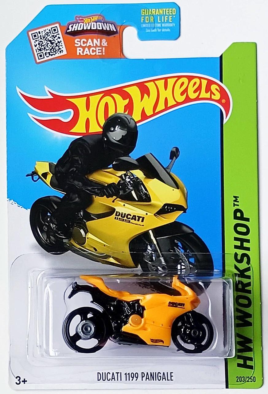 Игрушечный мотоцикл Hot Wheels Ducati 1199 Panigale 2015 Workshop Night Burnerz №203 (CFL61)