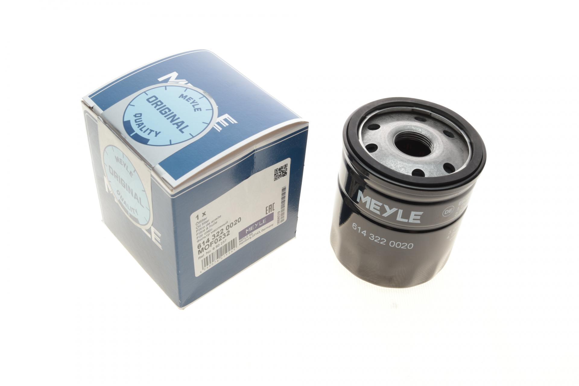 Фільтр масляний Meyle для Opel Astra K 1,0/1,4 15-/Insignia B 1,5/2,0 16V 17- (614 322 0020)