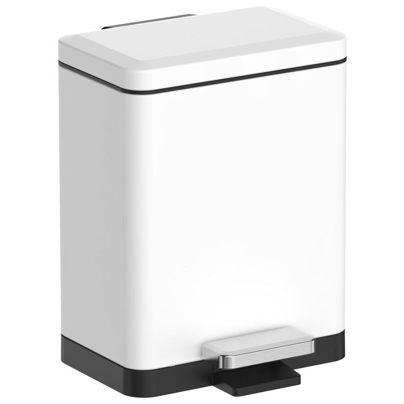 Відро для сміття KOER TC-010306-08 KR5601 з кришкою та педаллю 6 л Білий (270652)