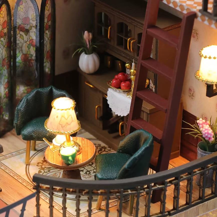 Конструктор мініатюрний DIY House Будинок з антикваріатом румбокс 25x17x24 см (2104618652) - фото 4 Конструктор мініатюрний DIY House Будинок з антикваріатом румбокс 25x17x24 см (2104618652) - фото 4