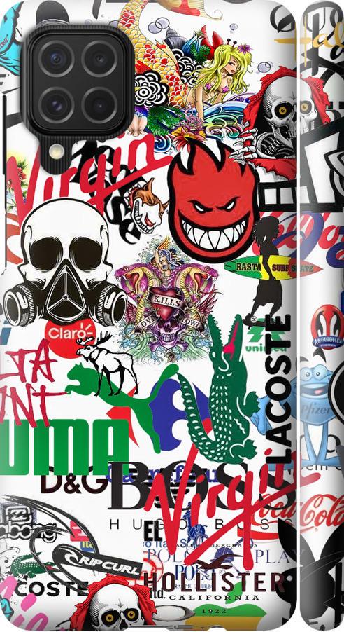 Чехол на Samsung Galaxy M62 Many different logos (4022m-2263-42517)