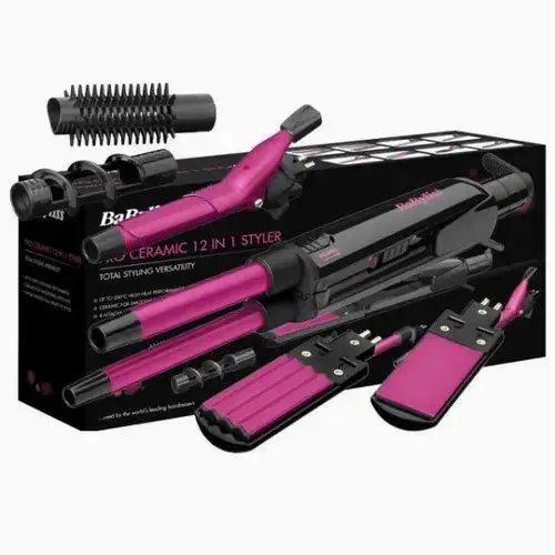 Мультистайлер для укладки волос Umate Pro Ceramic 12в1 с керамическим покрытием и индикатором нагрева Черный - фото 2 Мультистайлер для укладки волос Umate Pro Ceramic 12в1 с керамическим покрытием и индикатором нагрева Черный - фото 2