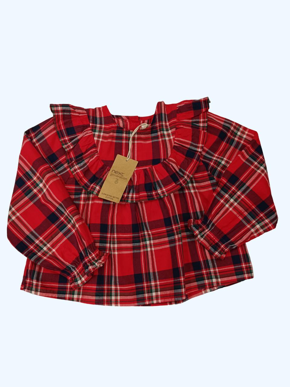 Сорочка дитяча для дівчинки Next 128 см Червоний (0355B)