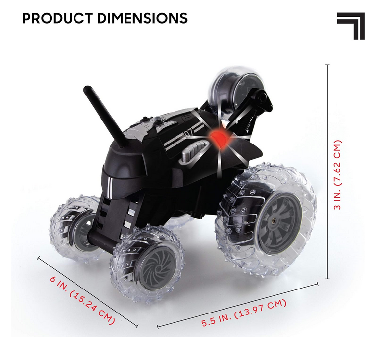 Автомобіль із дистанційним керуванням RC Cars Thunder Tumbler Race Monster Truck Black - фото 4 Автомобіль із дистанційним керуванням RC Cars Thunder Tumbler Race Monster Truck Black - фото 4