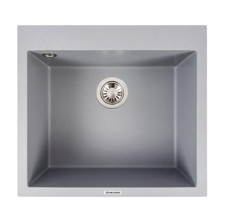 Мийка гранітна Valeso кухонна Сірий металік (5750)