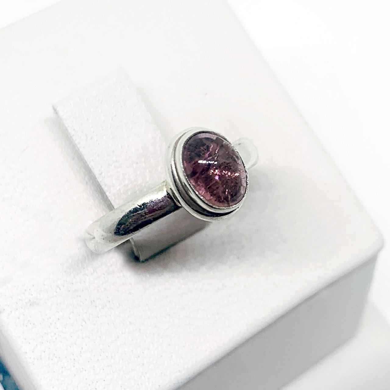 Кольцо серебряное с турмалином р. 16 2,48 г (1544427004)