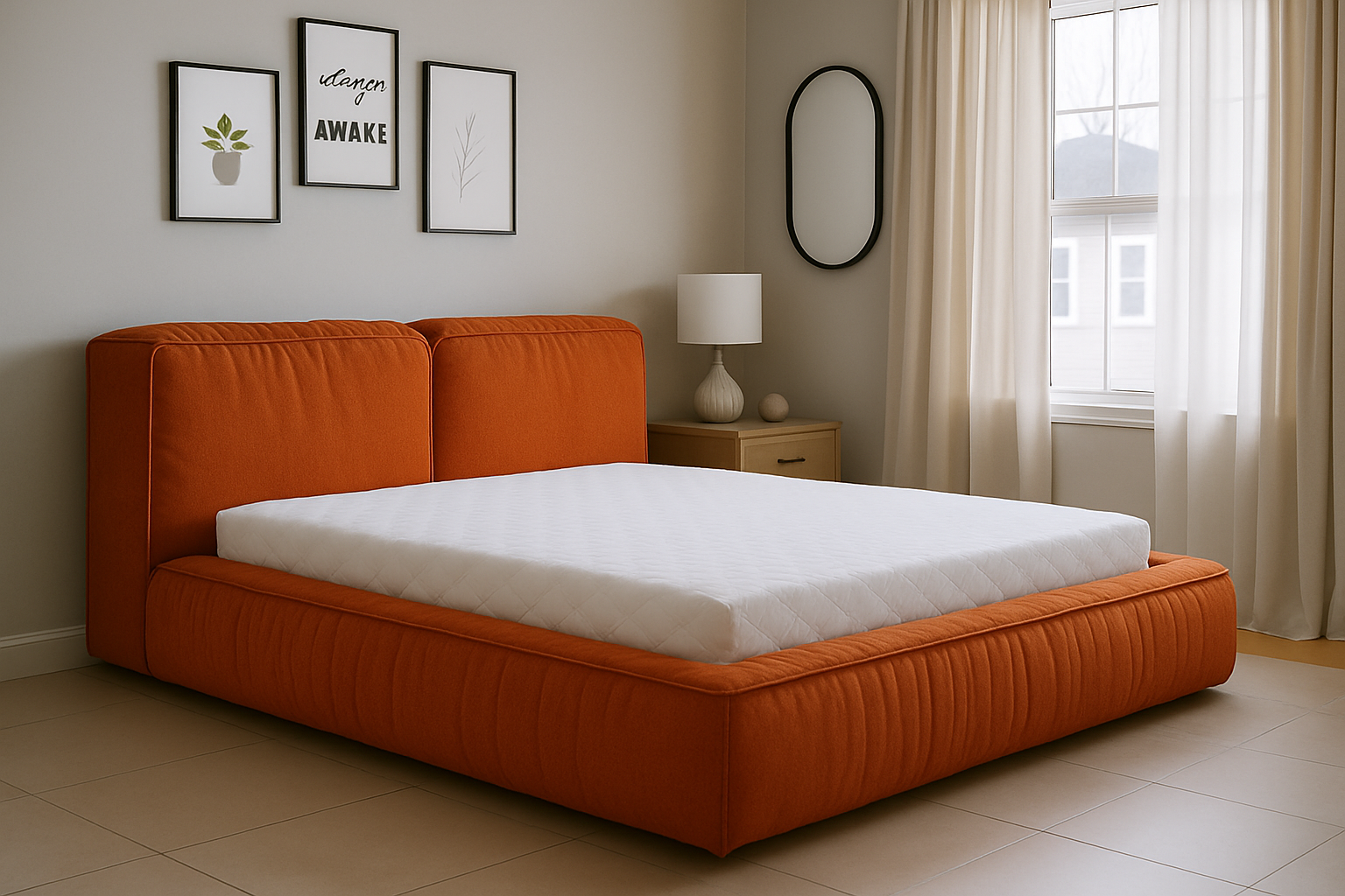 Ліжко Бруно 160х200 см Allure Orange - фото 3