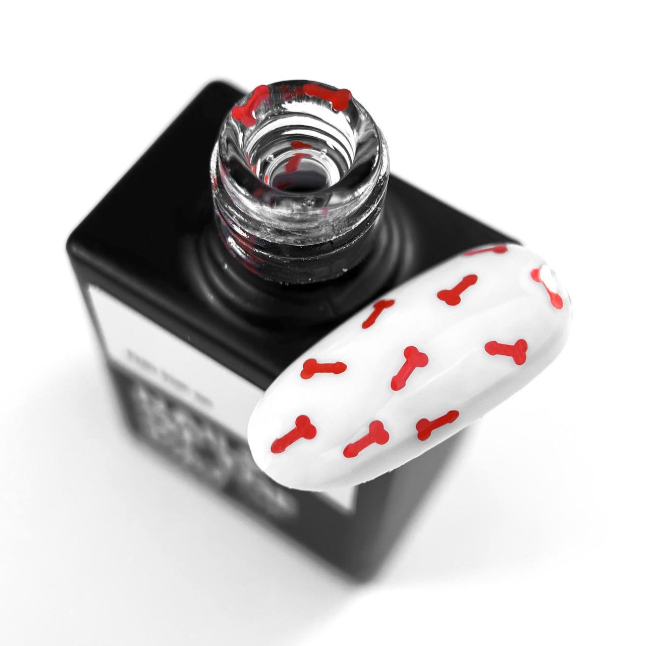 Топ без липкого шару Nails Of The Day FUN! top 10 мл 02 Червоний (2540028590) - фото 2