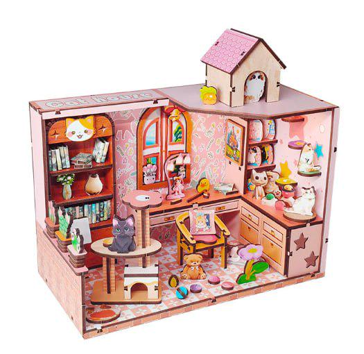 Румбокс DIY Miniature Room Kit Cat House SJ-014 (28595238)