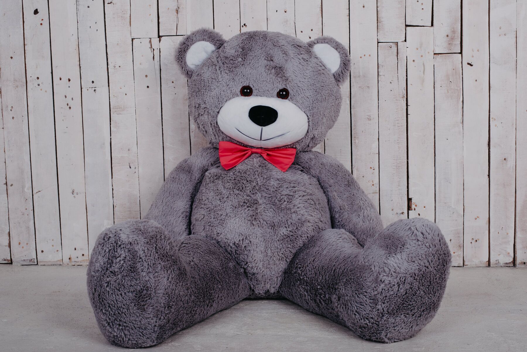 Мягкая игрушка Большая мишка Yarokuz Билли 150 см Серый