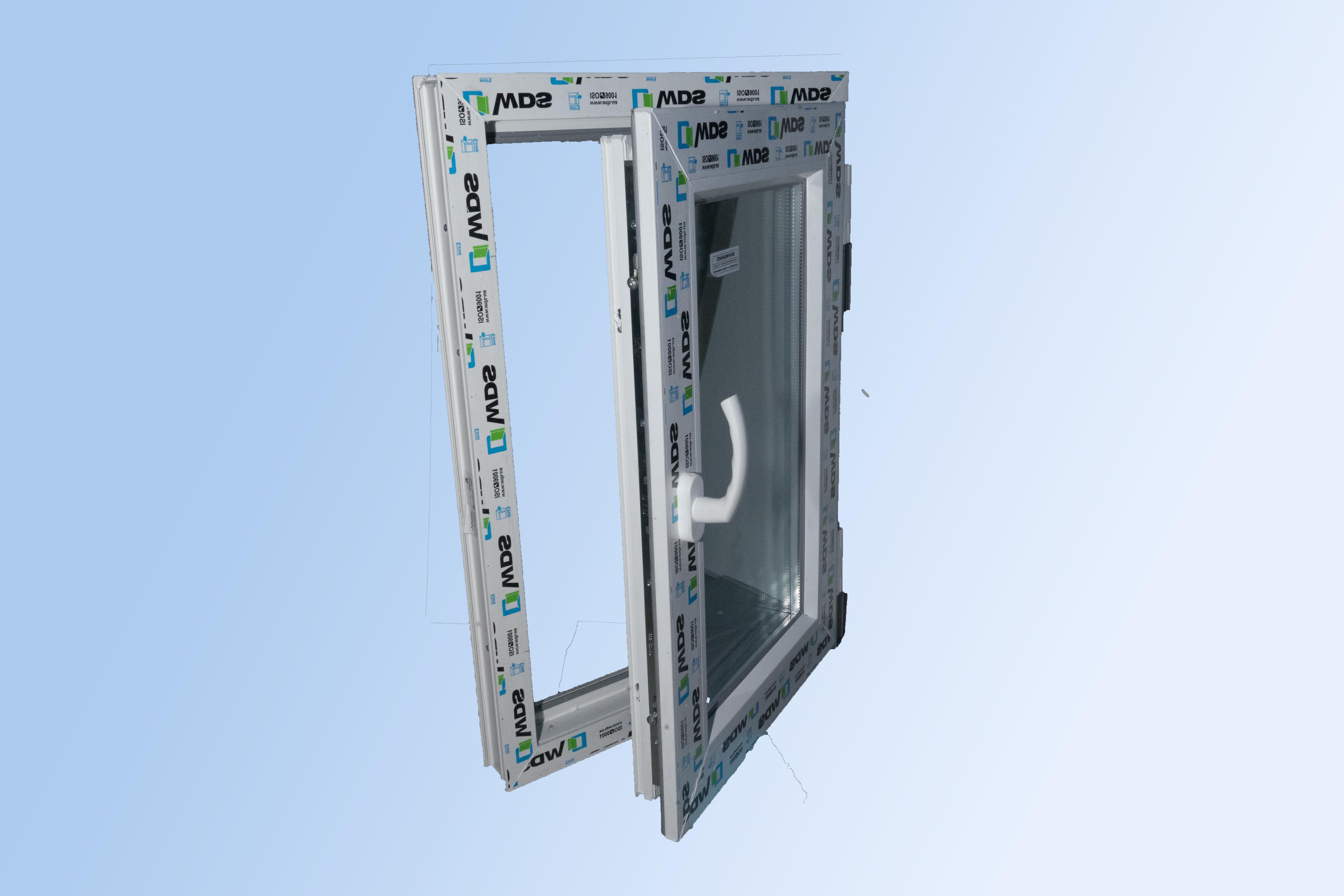 Вікно металопластикове WDS 5S поворотно-відкидне 500x800 мм