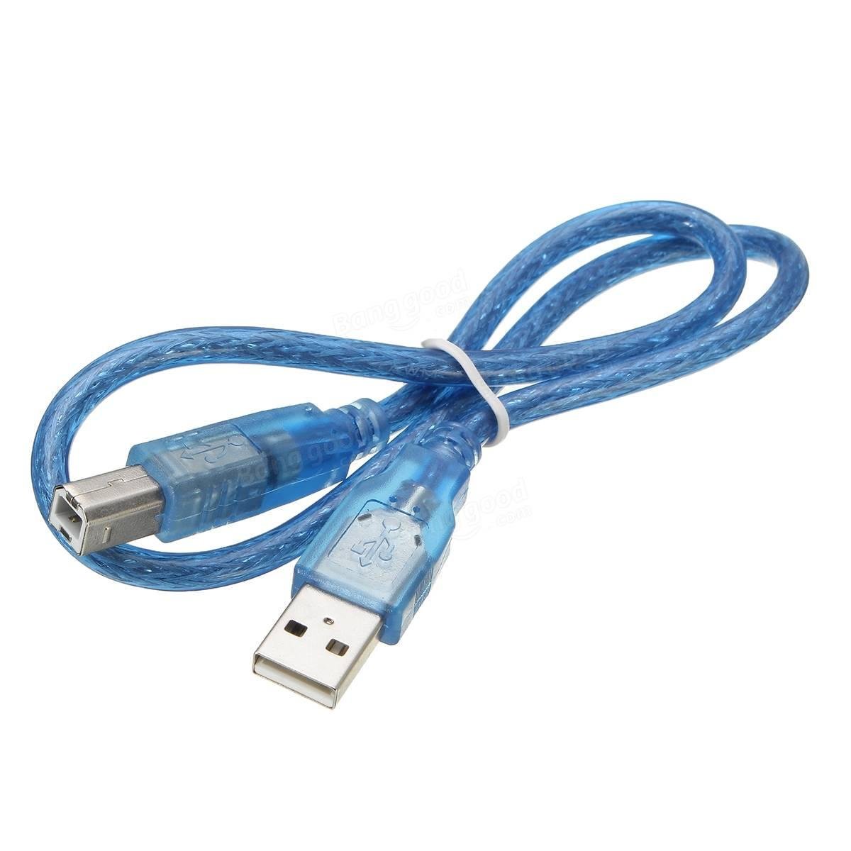 Кабель Rias USB-AM/BM з фільтром для принтера 1,5 м Blue (3_00863)