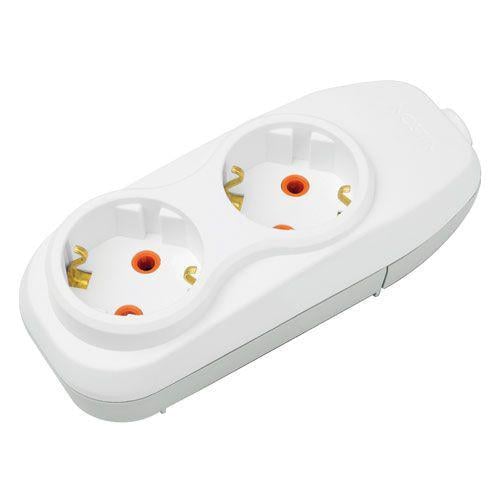 Колодка двомісна Nilson з заземленням (42130100)