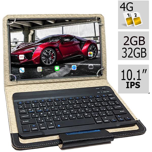 Планшет-телефон Adronix LTE Tab232 2/32 DUAL SIM IPS 10,1" Grey с Bluetooth клавиатурой (23954657) - фото 2