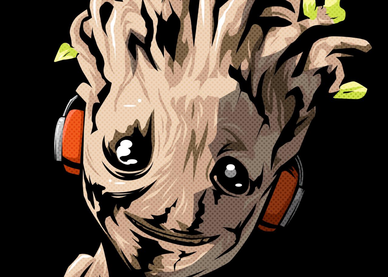 Картина постер Gee! Guardians of the Galaxy Стражи Галактики Грут 60х40 см GG.09.026