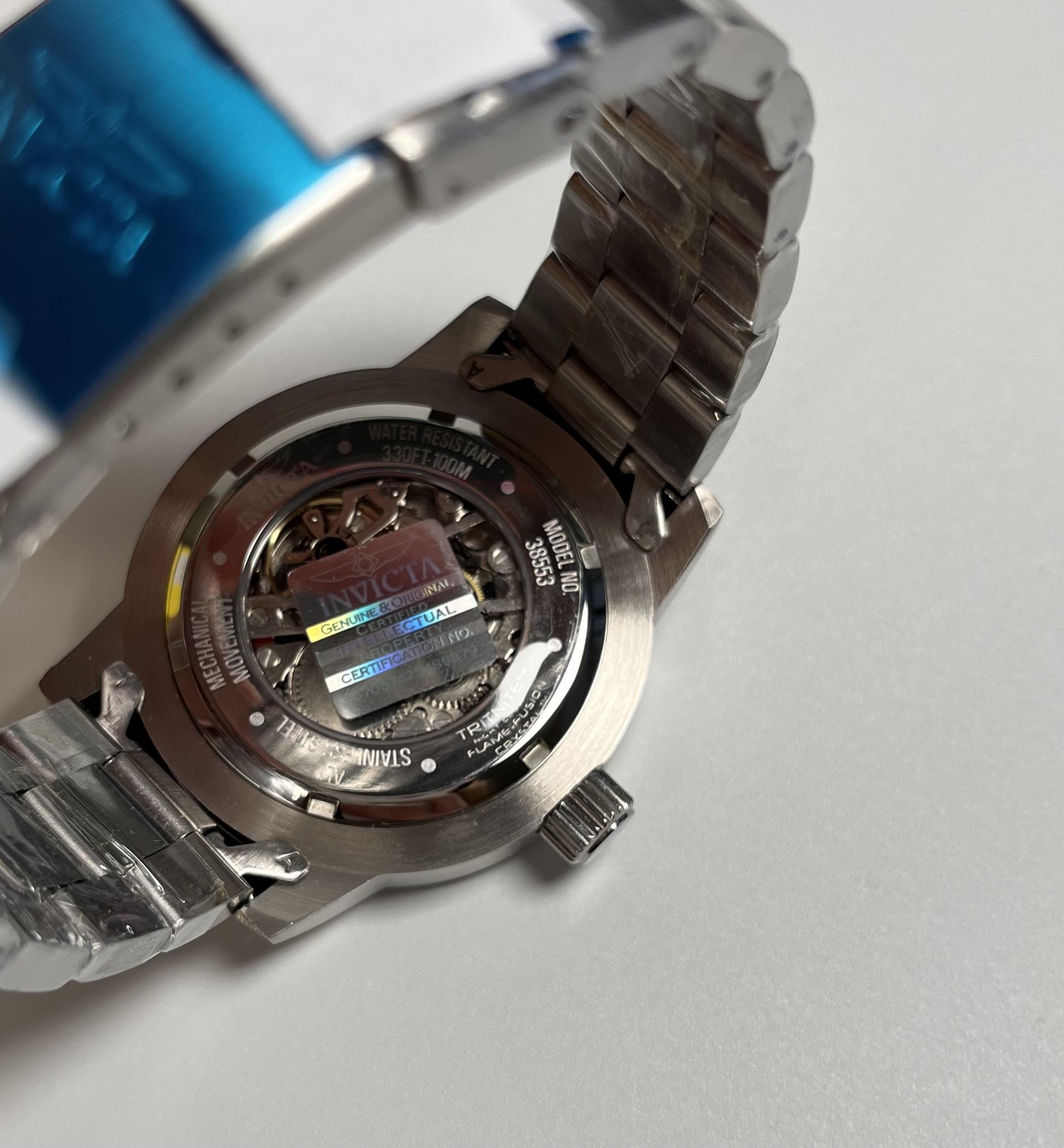 Годинник чоловічий Invicta 38553 Skeleton (14096428) - фото 7 Годинник чоловічий Invicta 38553 Skeleton (14096428) - фото 7