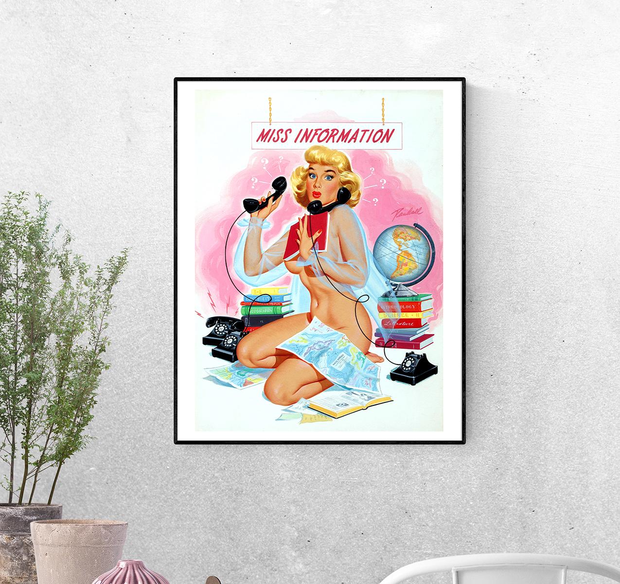 Постер Мисс информация формат А-5 (pin_up010028_Poster)