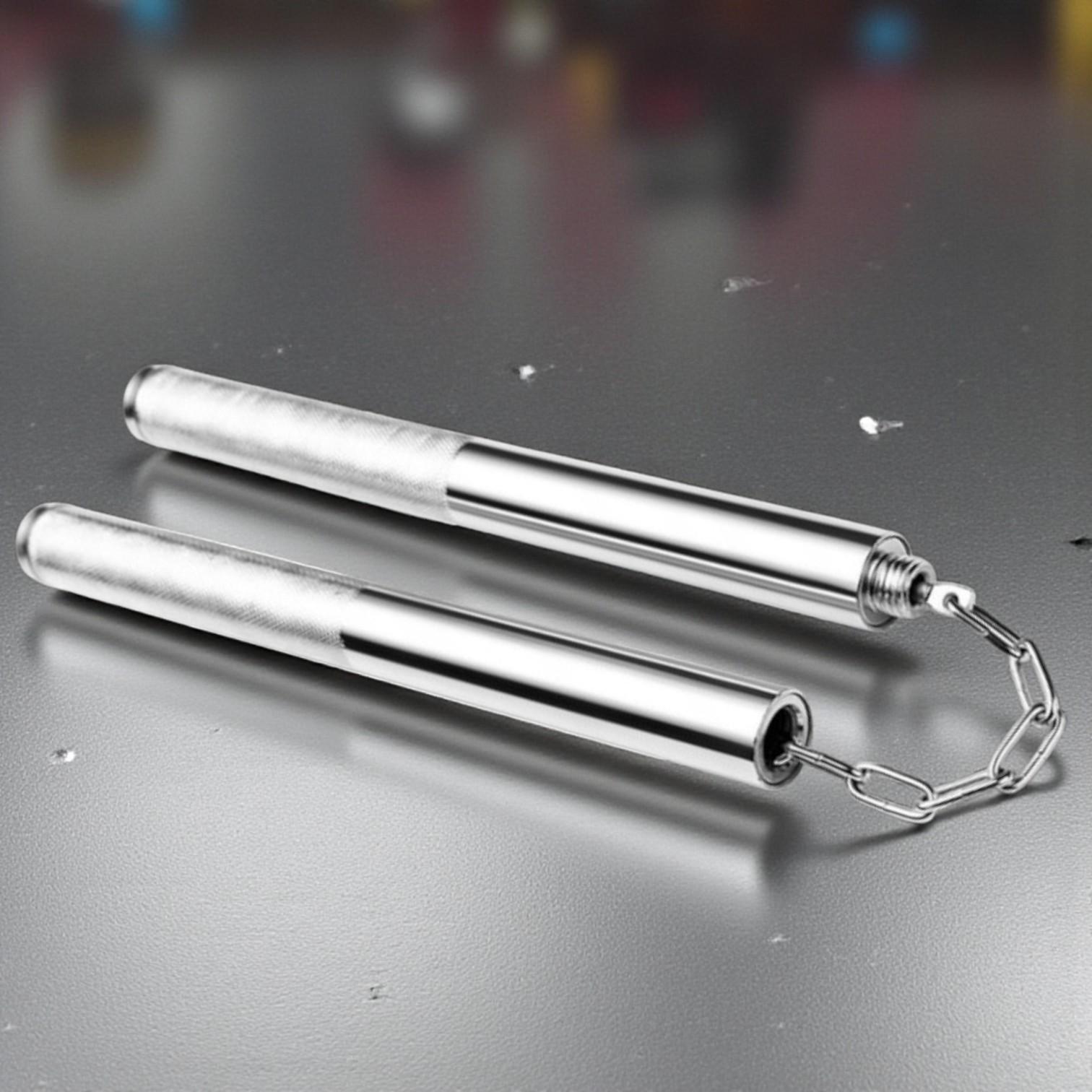 Нунчаки тренировочные трансформеры 2в1 стальные Серебристый (3_7_0_1C) - фото 3 Нунчаки тренировочные трансформеры 2в1 стальные Серебристый (3_7_0_1C) - фото 3