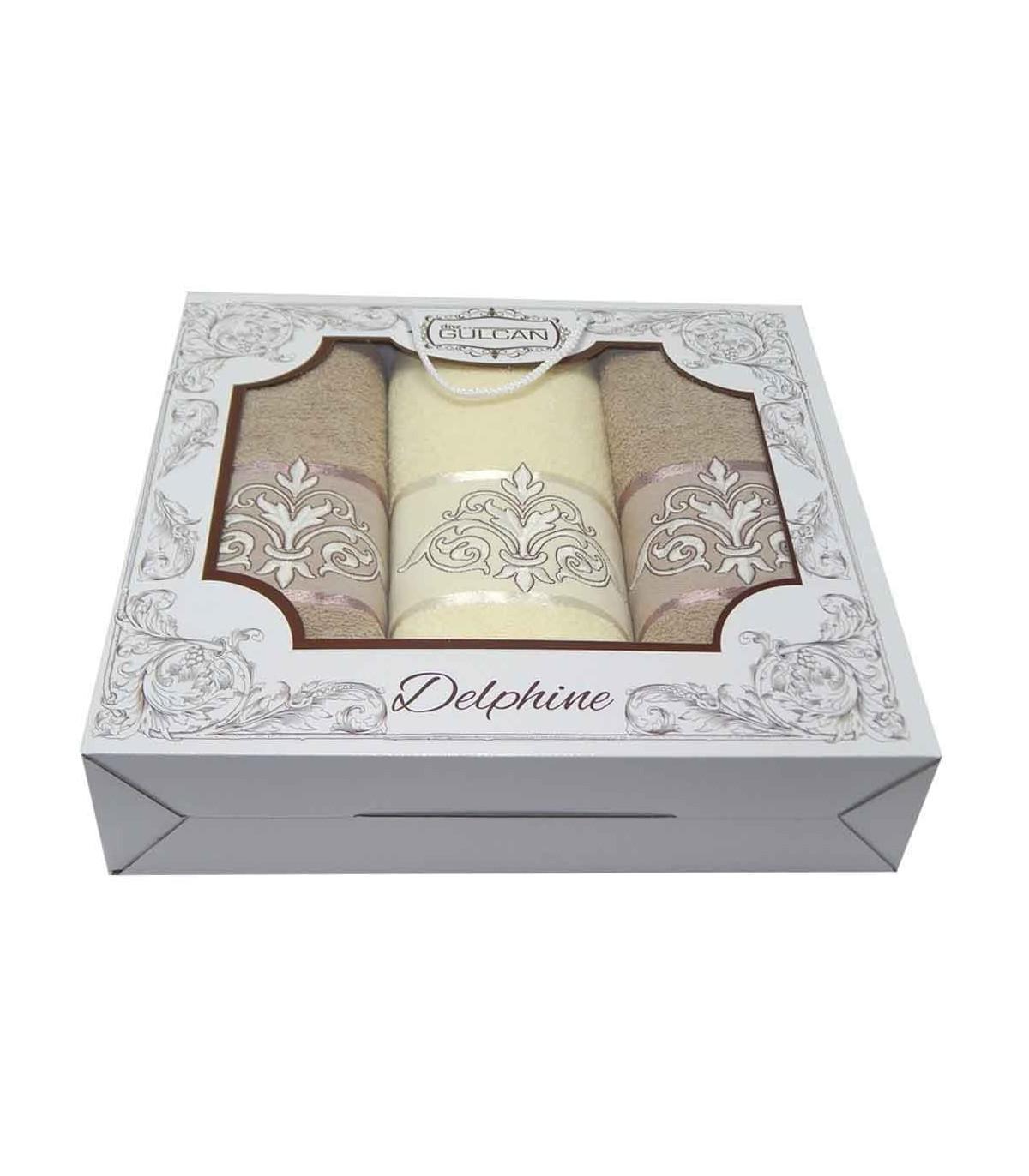 Набір рушників для ванної 3 шт. Бежевий (4896180)