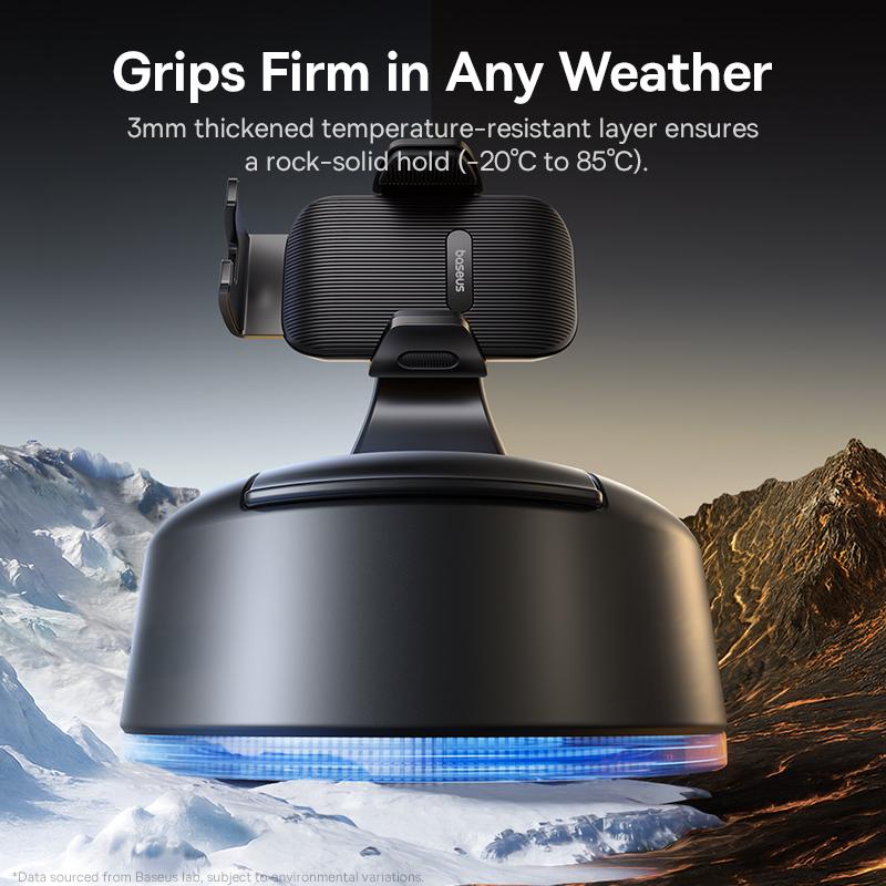 Автотримач для телефону BASEUS PrimeTrip C03 Air Clamping Car Mount Suction Cup Version Cosmic Black (C0013C01) - фото 6 Автотримач для телефону BASEUS PrimeTrip C03 Air Clamping Car Mount Suction Cup Version Cosmic Black (C0013C01) - фото 6