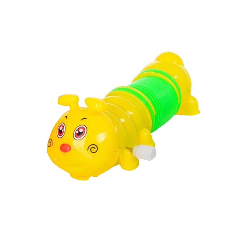Гусеница игрушечная антистресс Bambi для детей от 3 лет 12 см Желтый (ID-184-T-20)