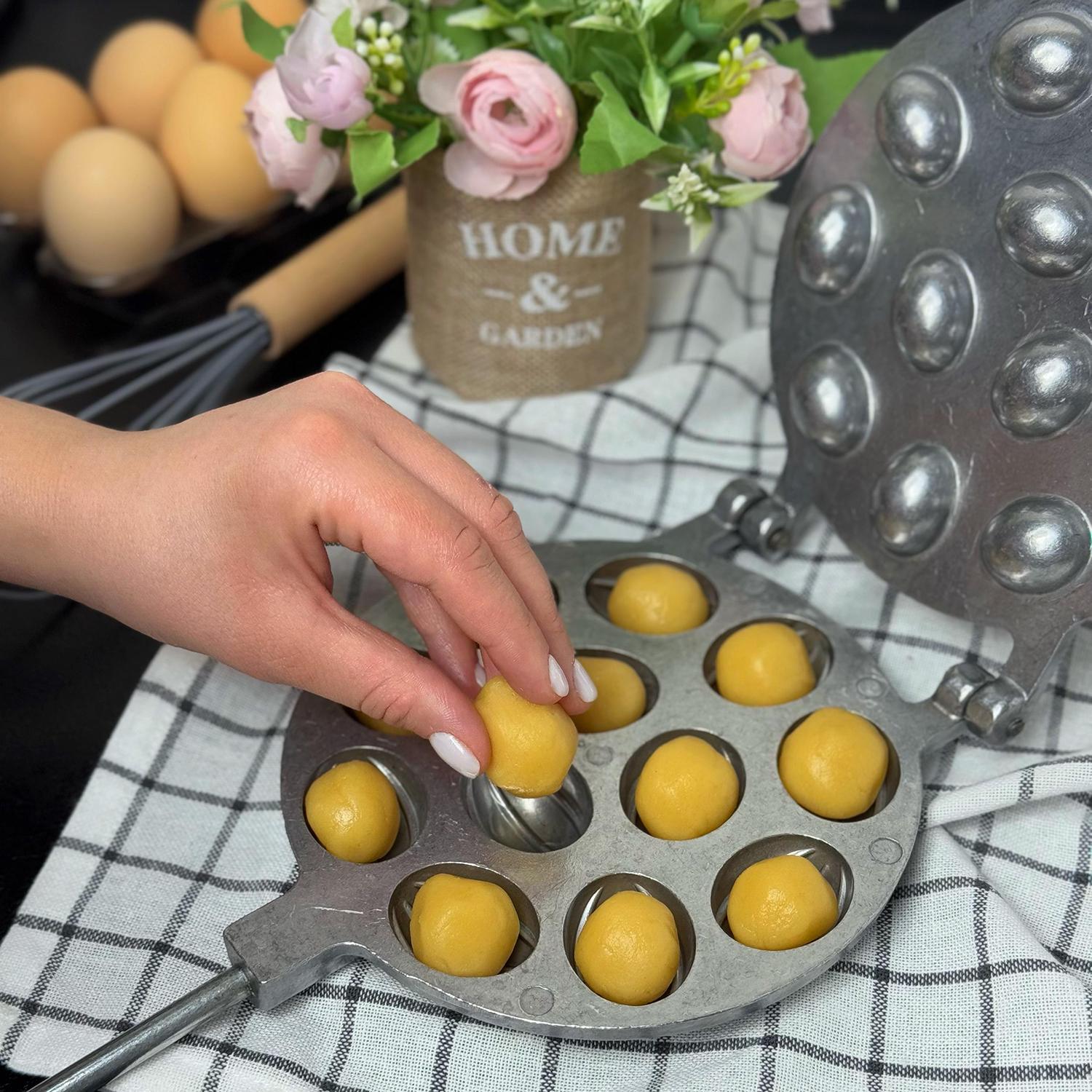 Форма для выпекания орешков ХЕАЗ на 12 половинок орехов со съемными ручками (87441) - фото 18 Форма для выпекания орешков ХЕАЗ на 12 половинок орехов со съемными ручками (87441) - фото 18