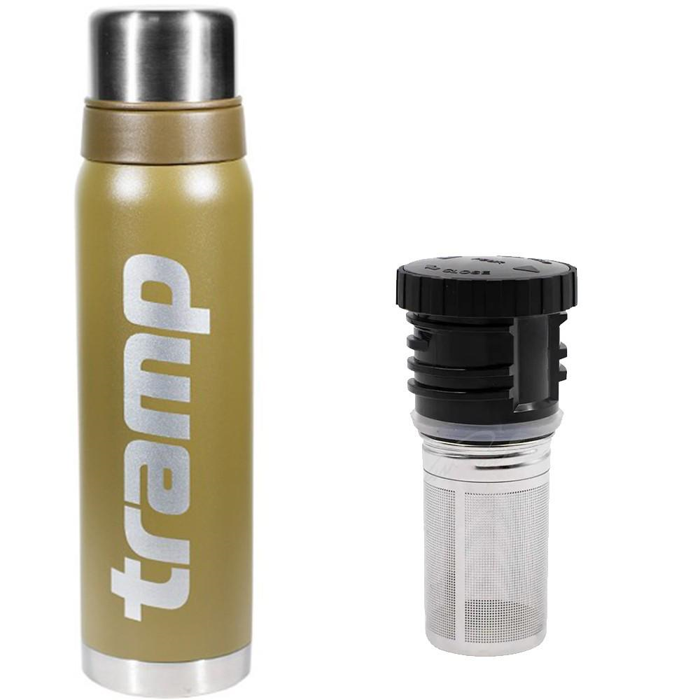 Термос Tramp 0,9 л и пробка для термосов Expedition UTRA-287 Оливковый (TRC-027-olive)