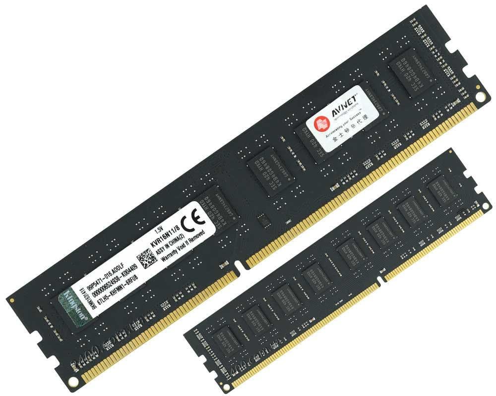 Оперативна пам'ять Kingston DDR3 8GB 1600MHz, PC3-12800, чорна, для Intel та AMD (KVR16N11/8) Оперативна пам'ять Kingston DDR3 8GB 1600MHz, PC3-12800, чорна, для Intel та AMD (KVR16N11/8)